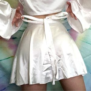 Satin Wrap Skirt 🎀